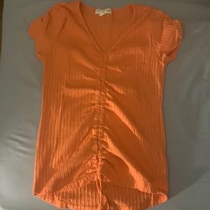 Orange cinched top